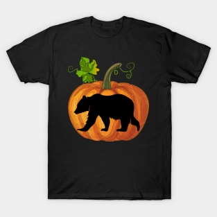 Bear in pumpkin T-Shirt